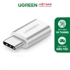 Đầu chuyển USB-C Male sang Micro USB Female vỏ nhôm Silver 20854
