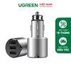 UGREEN 3 Ports Car Charger 1A+2*2.4A  Silver Default Title 40733