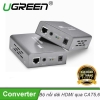 Bộ kéo dài HDMI 100m qua cáp mạng Cat5,6 có điều khiển IR Alunminucase 40210