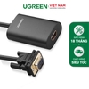 Dây chuyển đổi VGA to HDMI converter có dây âm thanh hỗ trợ full HD1080 MM110 50cm 40264
