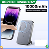 Pin sạc dự phòng cho điện thoại, 10000mAh Li-ion, màu xám 1 cổng đầu ra hỗ trợ sạc không dây(15086) điện áp vào 5V/3A-12V/1.67A