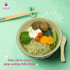 Mì rau củ tươi Hapimi mix ( củ dền, bí đỏ, cải bó xôi )