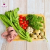 Mì rau củ tươi Hapimi mix ( củ dền, bí đỏ, cải bó xôi )