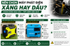 Cùng 5KW HAKUDA nên chọn máy phát điện chạy xăng inverter hay chạy dầu ?