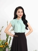 Áo kiểu nữ xoắn lệch cổ 231AHU18