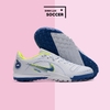 Giày Bóng Đá SF Nike Mercurial Vapor 14 Academy Trắng Xám Vạch Xanh TF
