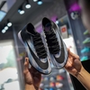Giày Bóng Đá Trẻ Em Mercurial Superfly 11 Elite Trắng Xanh Đen Lưỡi Gà Liền TF
