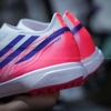 Giày Bóng Đá F50 Trẻ Em Hyperfast Elite Laceless Trắng Xanh Không Dây TF