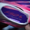 Giày Bóng Đá F50 Trẻ Em Hyperfast Elite Laceless Trắng Xanh Không Dây TF