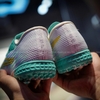 Giày Bóng Đá Việt Nam Superfly 11 Xanh Ngọc Vạch Vàng TF