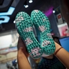 Giày Bóng Đá Việt Nam Superfly 11 Xanh Ngọc Vạch Vàng TF