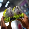 Giày Bóng Đá Việt Nam Superfly 11 Xanh Chuối Gót Bạc TF