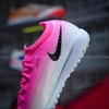 Giày Bóng Đá Trẻ Em Mercurial Vapor 17 Elite Hồng Trắng Vạch Đen Đế Đệm TF