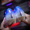Giày Bóng Đá  Vapor 17 Elite Xanh Coban Vạch Xám Hồng Lưỡi Gà Liền FG