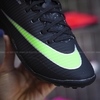 Giày Bóng Đá Vapor 17 Academy Đen Vạch Xanh Lá TF