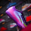 Giày Bóng Đá Mercurial Vapor 17 Elite Hồng Tím Vạch Vàng Đế Đệm Loại Đẹp TF