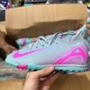 Giày Bóng Đá Mercurial Vapor 16 Pro Xanh Ngọc Vạch Hồng Cổ Lửng TF