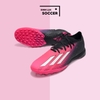 Giày Bóng Đá SF Adidas X Speedportal.1 Hồng Đen Vạch Trắng TF