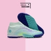 Giày Bóng Đá SF Nike Mercurial Vapor 14 Academy MDS005 Trắng Tím Xanh Ngọc Cổ Cao - TF
