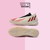 Giày Bóng Đá SF Adidas Predator Edge.1 Trắng Ngà Vạch Đỏ Không Dây TF