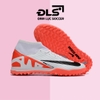Giày Bóng Đá Nike Mercurial Superfly 9 Academy Trắng Gót Cam Vạch Đen TF
