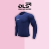 Áo Giữ Nhiệt Thể Thao ĐINH LỰC SOCCER Co Dãn 4 Chiều, Đường Chỉ Công Nghệ Mới, Ôm Sát Cơ Thể NAVY
