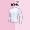 Áo Giữ Nhiệt Thể Thao ĐINH LỰC SOCCER Co Dãn 4 Chiều, Đường Chỉ Công Nghệ Mới, Ôm Sát Cơ Thể TRẮNG