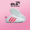 Giày Bóng Đá 3 Sọc Loại 1 ĐINH LỰC SOCCER Trắng Sọc Hồng TF