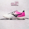 Giày Bóng Đá Mizuno Morelia Neo 3 Trắng Gót Hồng Vạch Đen TF