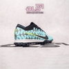 Giày Bóng Đá Nike Mercurial Vapor 15 Elite Xanh Biển Vạch Đen Gót Bạc TF