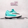 Giày Bóng Đá Nike Phantom GX Pro Trắng Vạch Đen Gót Xanh Ngọc TF