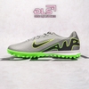 Giày Bóng Đá Nike Mercurial Vapor 15 Academy Xám Đế Xanh Lá TF