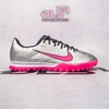 Giày Bóng Đá Nike Mercurial Vapor 15 Academy Xám Bạc Vạch Hồng TF