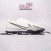Giày Bóng Đá Nike Mercurial Vapor 15 Academy Trắng Vạch Đen Đế Đệm AIRZOOM TF