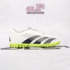 Giày Bóng Đá Adidas Predator Accuracy.4 Trắng Xám Vạch Đen TF
