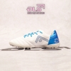 Giày Bóng Đá ĐINH LỰC SOCCER GOAL Trắng Gót Xanh TF