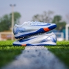 Giày Bóng Đá Nike Mercurial Vapor 16 Elite Trắng Vạch Xanh Dương Cổ Lửng TF