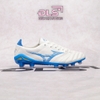 Giày Bóng Đá Mizuno Neo 4 Trắng Vạch Xanh FG