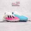 Giày Bóng Đá SF Adidas X 19.1 Mix Màu Uniforia Trắng Xanh Hồng Vạch Đen TF