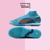 Giày Bóng Đá SF Nike Mercurial 22 Superfly 8 Elite Xanh Biển Cổ Cao TF