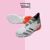 Giày Bóng Đá SF Adidas Predator Freak.3 Trắng Xám Đế Cam Cổ Cao HQ TF