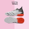 Giày Bóng Đá SF Adidas Predator Freak.3 Trắng Xám Đế Cam Cổ Cao HQ TF