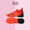 Giày Bóng Đá SF Adidas Predator Freak.3 Đỏ Vạch Đen Cổ Cao TF