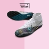 Giày Bóng Đá SF Nike Mercurial Superfly 7 Elite MDS003 Trắng Mũi Đen Cao Cổ TF