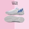 Giày Bóng Đá SF Adidas Predator Edge.3 Trắng Vạch Xanh Biển HQ TF