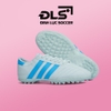 Giày Bóng Đá 3 Sọc Loại 1 ĐINH LỰC SOCCER Trắng Sọc Xanh Ngọc TF