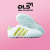Giày Bóng Đá 3 Sọc Loại 1 ĐINH LỰC SOCCER Trắng Sọc Đồng TF