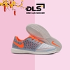 Giày Bóng Đá Nike Lunar Gato Trắng Bạc Vạch Cam L1 IC