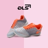 Giày Bóng Đá Nike Lunar Gato Trắng Bạc Vạch Cam L1 IC
