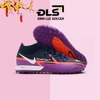 Giày Bóng Đá Nike Phantom GT2 Elite Đen Tím Vạch Trắng Cổ Cao TF